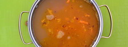 гороховый суп с чесночными рулетиками. Шаг 6