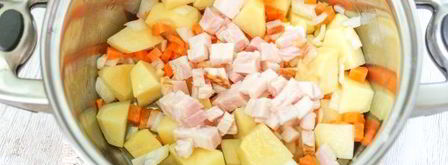 гороховый суп с копченой грудинкой. Шаг 8