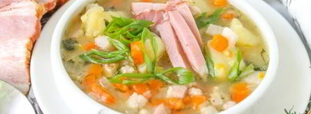 гороховый суп с копченой грудинкой. Шаг 12