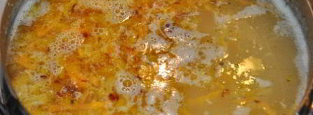 гороховый суп с копченой курицей. Шаг 6