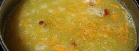 гороховый суп с копчеными крылышками. Шаг 5