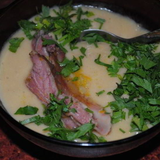 Рецепт горохового супа с копчеными ребрышками