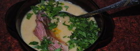 гороховый суп с копчеными ребрышками. Шаг 7