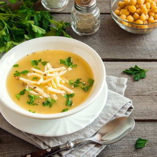 Рецепт горохового супа с сырома