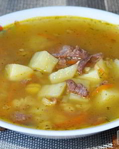 Гороховый суп с тушенкой