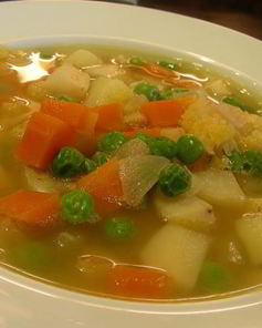 Постный гороховый суп с сельдереем