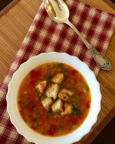 Постный гороховый суп