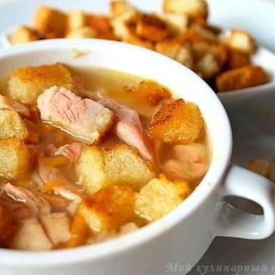 Рецепт супа горохового с копченостями в мультиварке