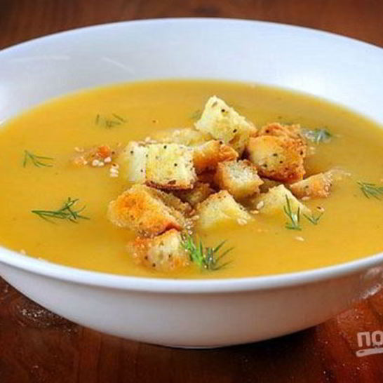 Рецепт супа горохового с сухариками