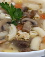 Грибной суп с макаронами