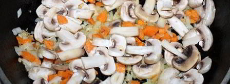 грибной суп с макаронами. Шаг 3