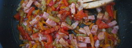 густой чечевичный суп с фрикадельками и беконом. Шаг 7