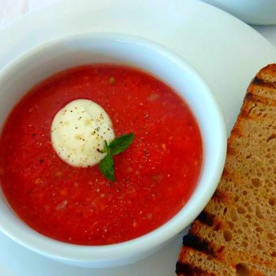 Рецепт холодного томатного супа