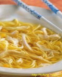 Китайский куриный суп с кукурузой