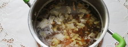 классический грибной суп. Шаг 11