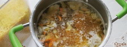 классический грибной суп. Шаг 12