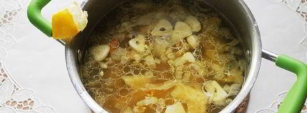 классический грибной суп. Шаг 13