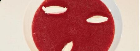 клубничный суп с кнелями из сыра маскарпоне. Шаг 7