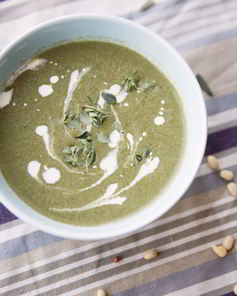 Крем-суп со шпинатом в мультиварке