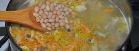 куриный суп с белой фасолью. Шаг 5