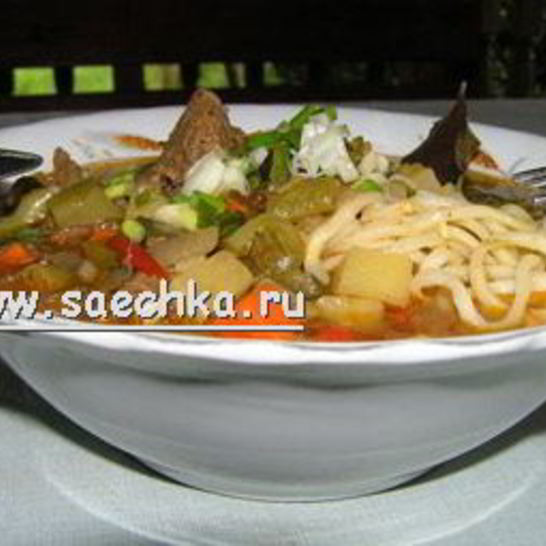 Рецепт лагмана по-узбекски