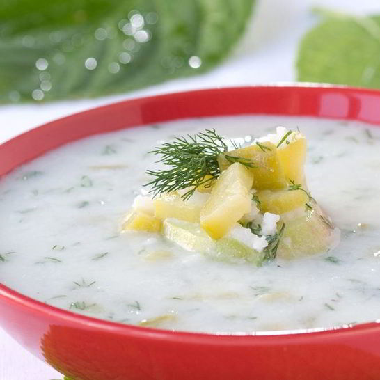 Рецепт диетической окрошки