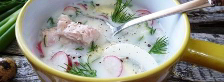 легкая окрошка с тунцом. Шаг 4