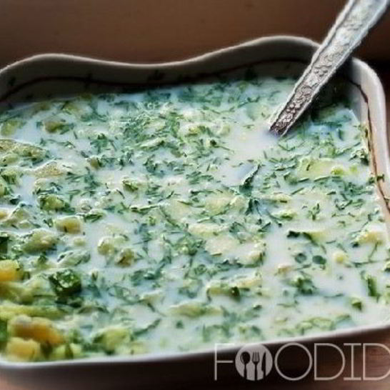 Рецепт окрошки на айране