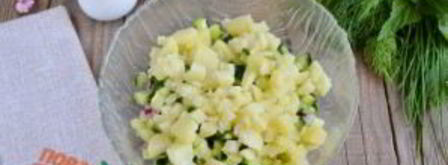 окрошка на кефире с крапивой и мятой. Шаг 4