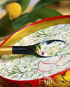 Окрошка на кефире