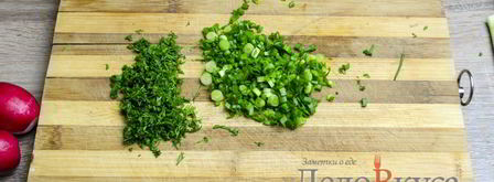 окрошка на квасе. Шаг 3