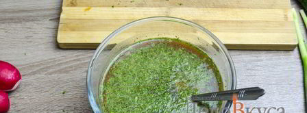 окрошка на квасе. Шаг 7