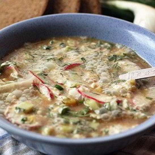 Рецепт окрошки на минеральной воде