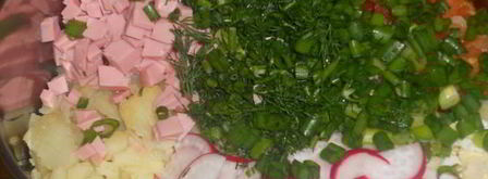 окрошка на свекольном отваре. Шаг 5