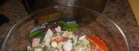 окрошка на свекольном отваре. Шаг 6