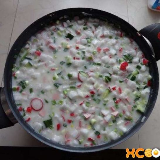 Рецепт окрошки на уксусе