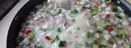 окрошка на уксусе. Шаг 16