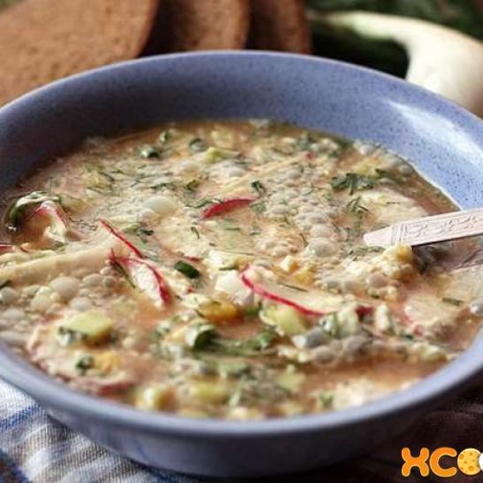 Рецепт окрошки на воде