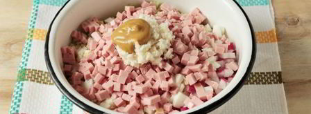 окрошка с хреном. Шаг 9