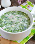 Окрошка с колбасой