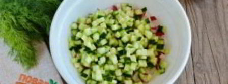 окрошка с колбасой. Шаг 3