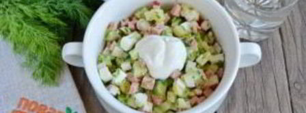 окрошка с колбасой. Шаг 9