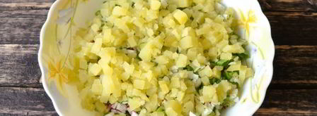 окрошка с редиской на квасе. Шаг 8