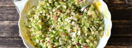 окрошка с редиской на квасе. Шаг 10