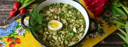 окрошка с редиской на квасе. Шаг 12