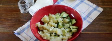 окрошка со свеклой на кефире. Шаг 5