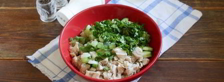 окрошка со свеклой на кефире. Шаг 6