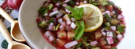 постная окрошка на квасе. Шаг 11