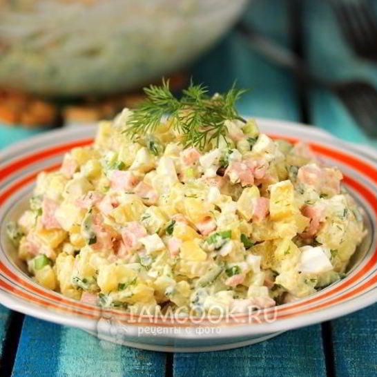 Рецепт салата окрошка