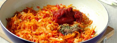 острый суп с рисом и томатной пастой. Шаг 2